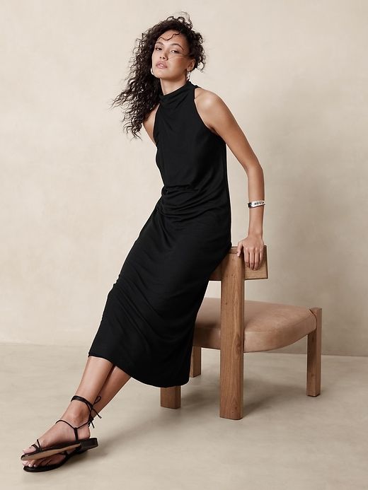Draped Jersey Maxi Dress sold by Banana Republic
