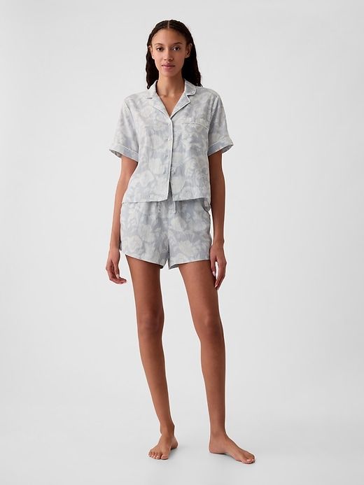 Linen-Blend PJ Shorts sold by GAP product image thumbnail 3