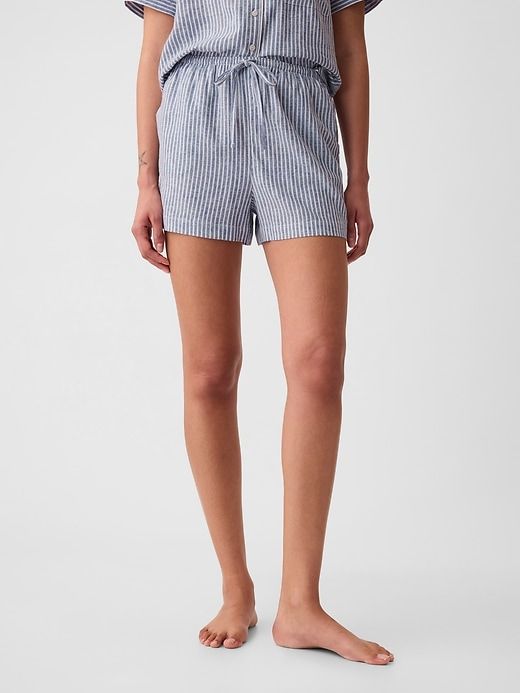 Linen-Blend PJ Shorts sold by GAP