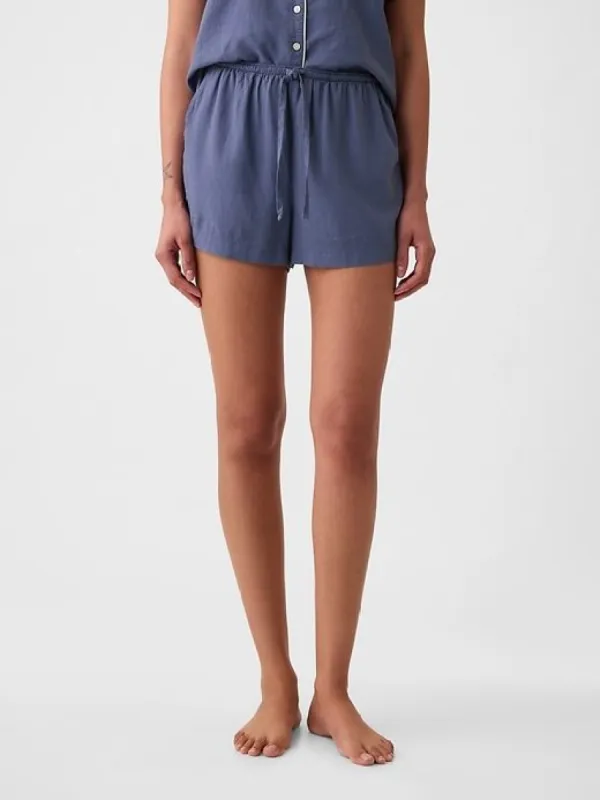 Linen-Blend PJ Shorts sold by GAP