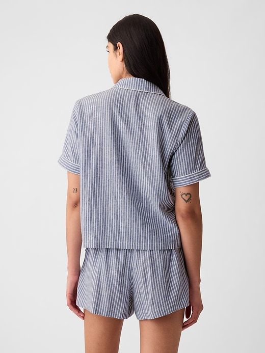 Linen-Blend PJ Shirt sold by GAP product image thumbnail 2