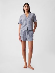 Linen-Blend PJ Shirt sold by GAP