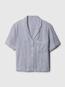 Linen-Blend PJ Shirt sold by GAP