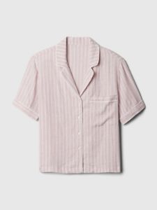 Linen-Blend PJ Shirt sold by GAP