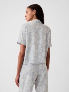 Linen-Blend PJ Shirt sold by GAP