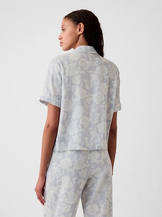 Linen-Blend PJ Shirt sold by GAP product image thumbnail 5