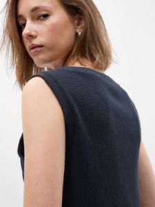 Waffle Henley PJ Tank Top sold by GAP