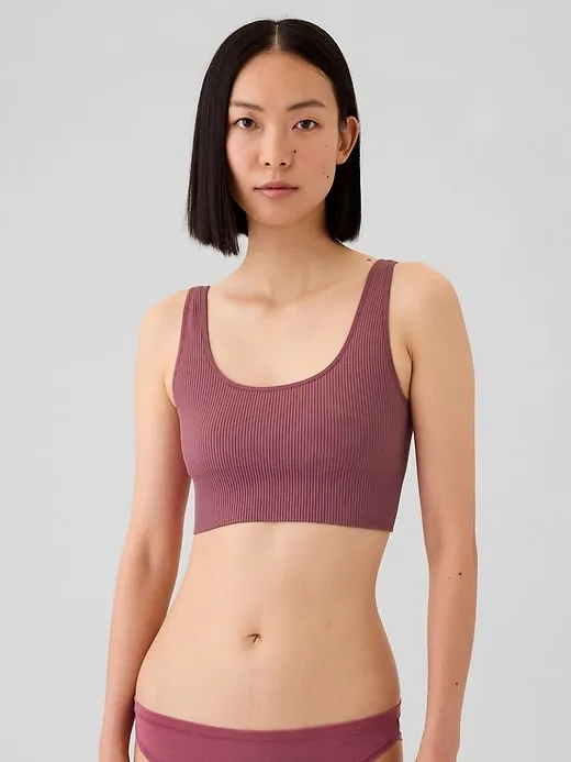 Seamless Rib Bralette sold by GAP