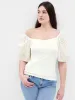 Modern Eyelet Puff Sleeve Sweetheart T-Shirt sold by GAP
