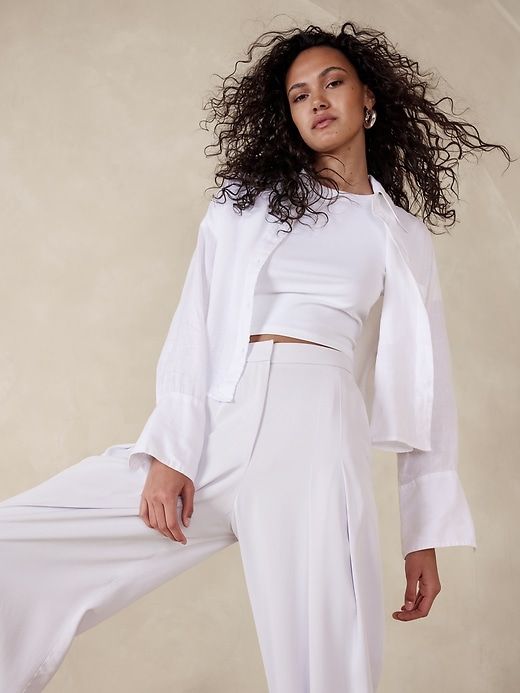 High-Rise Pleated Pant sold by Banana Republic product image thumbnail 3