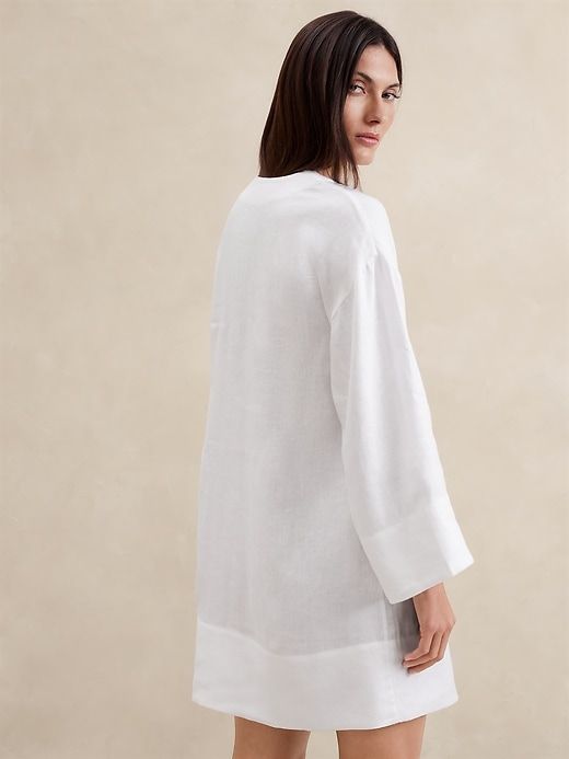 European Linen Kaftan Mini Dress sold by Banana Republic product image thumbnail 2