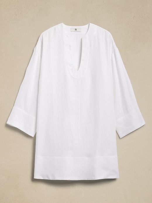 European Linen Kaftan Mini Dress sold by Banana Republic product image thumbnail 4