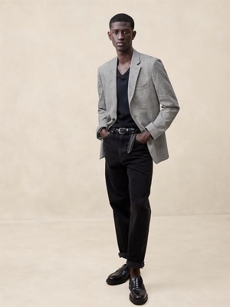 Italian Stretch-Cotton Suit Jacket sold by Banana Republic