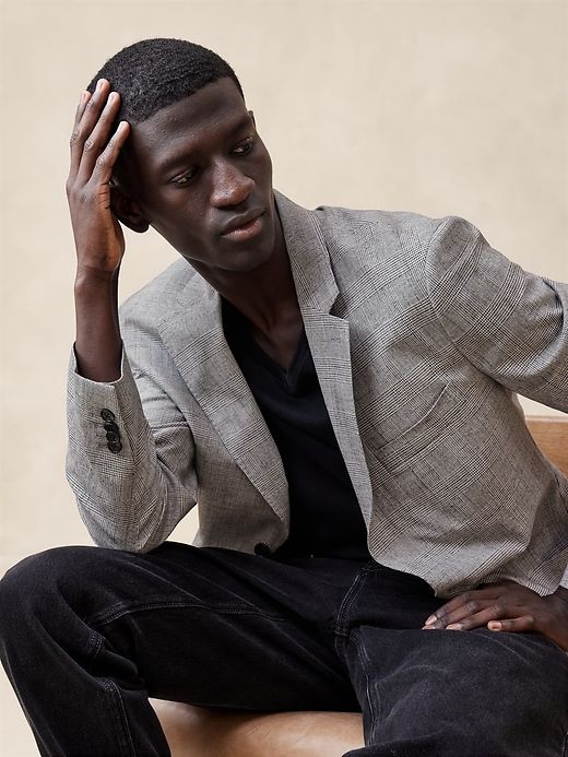 Italian Stretch-Cotton Suit Jacket sold by Banana Republic product image thumbnail 3