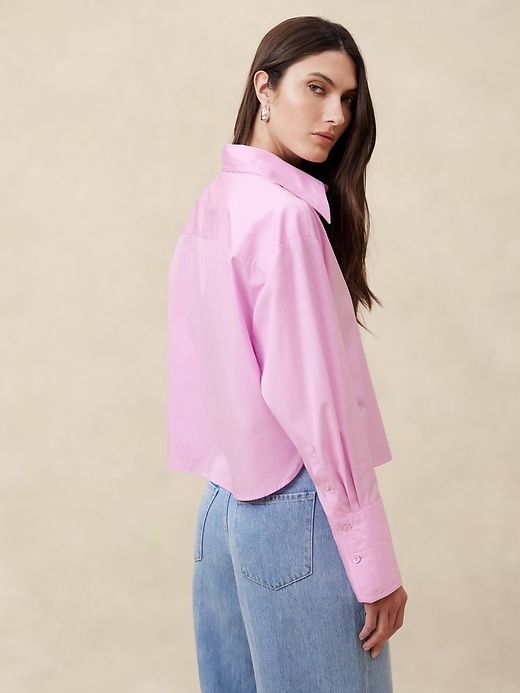 The Boxy Crop Shirt sold by Banana Republic product image thumbnail 2