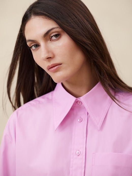 The Boxy Crop Shirt sold by Banana Republic product image thumbnail 3