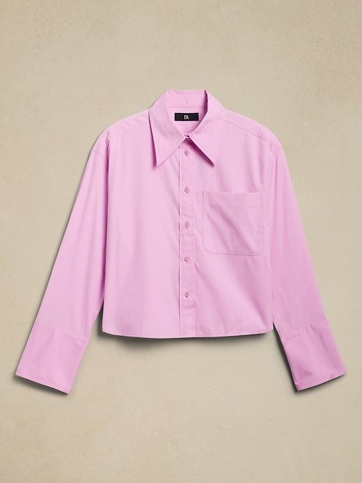 The Boxy Crop Shirt sold by Banana Republic product image thumbnail 4