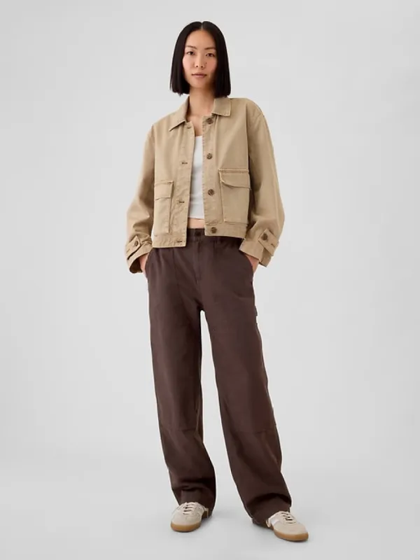 High Rise Double-Knee Carpenter Pants sold by GAP