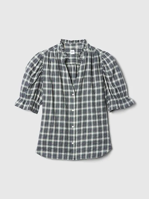 Ruffled Puff Sleeve Shirt sold by GAP product image thumbnail 5