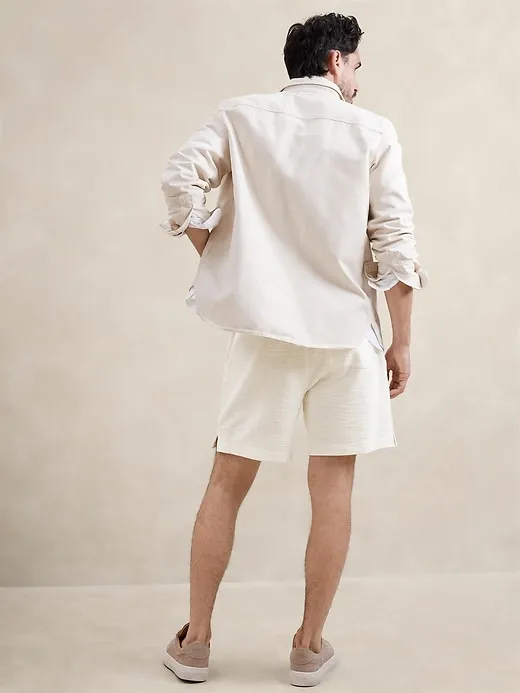 Slub Bouclé Pull-On Short sold by Banana Republic product image thumbnail 2