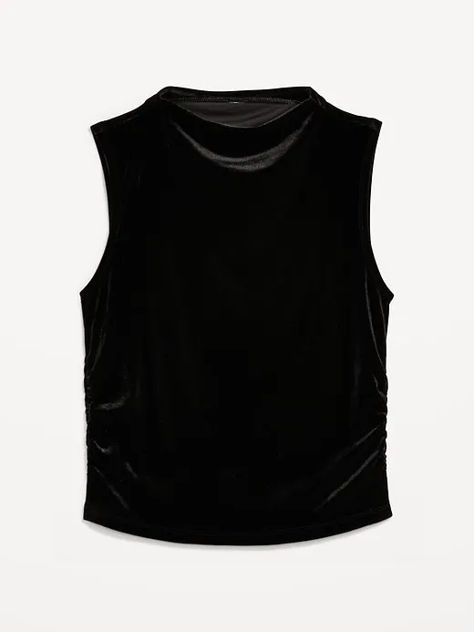Mock-Neck Velvet Top sold by GAP product image thumbnail 4
