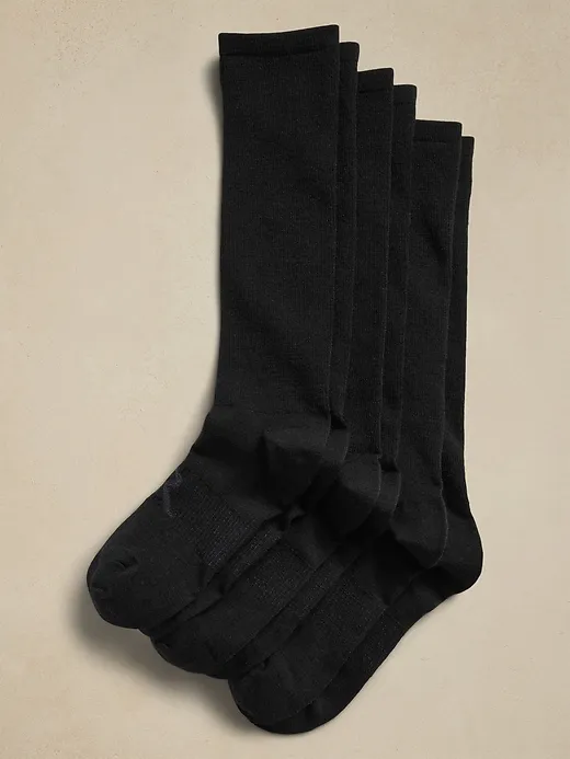 Breathe Merino Sock 3-Pack sold by Banana Republic