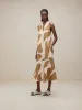 Pauline Linen Midi Dress sold by Banana Republic