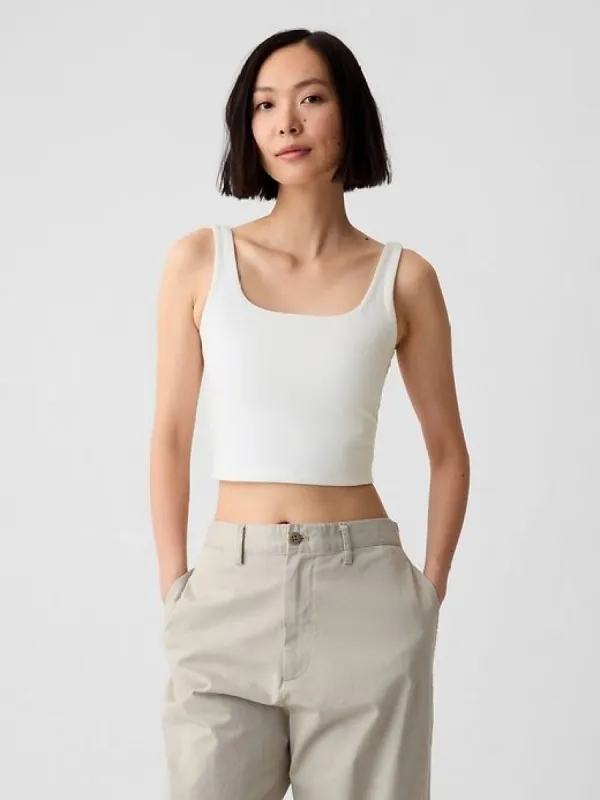 Compact Jersey Cropped Tank Top sold by GAP