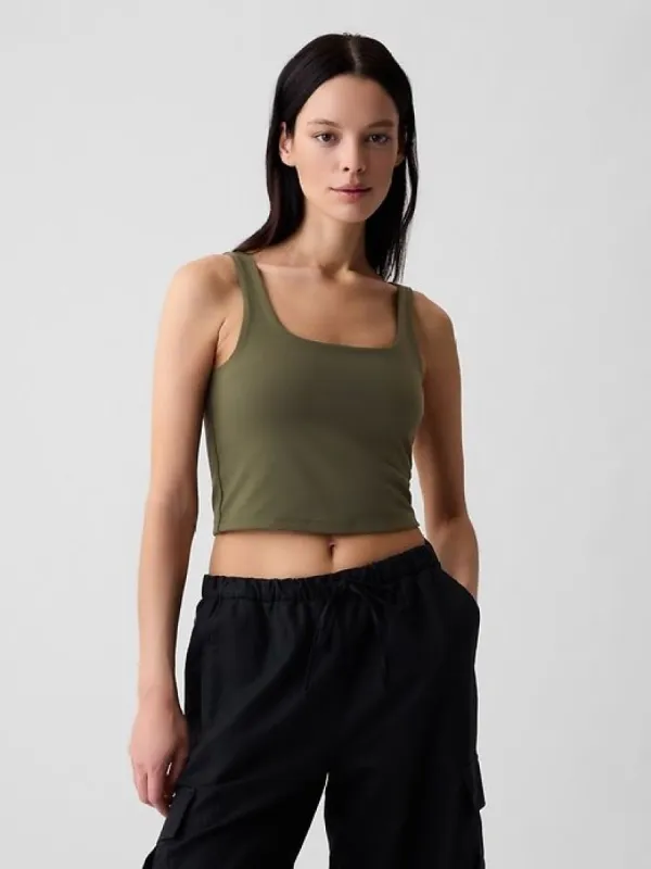 Compact Jersey Cropped Tank Top sold by GAP