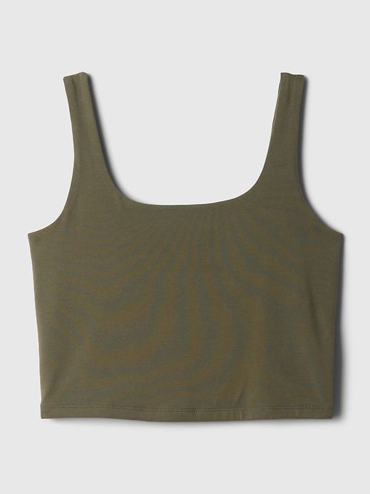 Compact Jersey Cropped Tank Top sold by GAP product image thumbnail 4