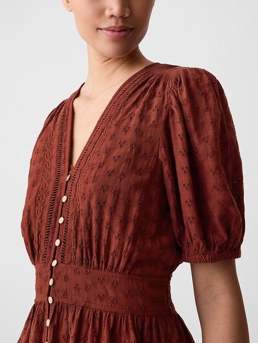 Eyelet Maxi Dress sold by GAP product image thumbnail 4