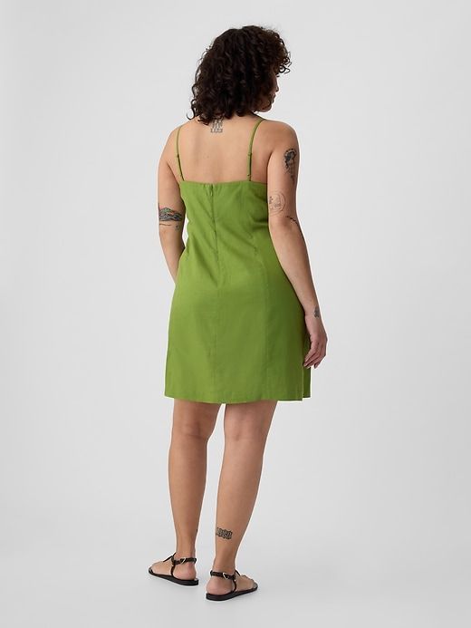 Linen-Blend Mini Dress sold by GAP product image thumbnail 5