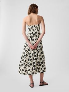 Linen-Blend Midi Dress sold by GAP