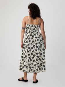 Linen-Blend Midi Dress sold by GAP