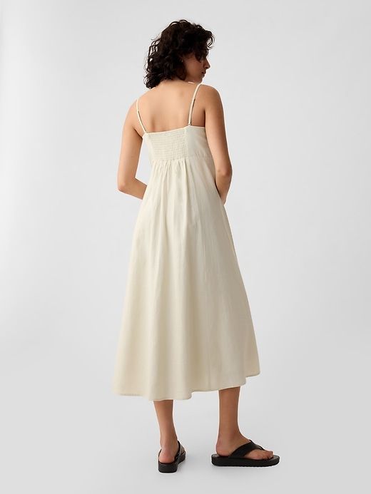 Linen-Blend Midi Dress sold by GAP product image thumbnail 2