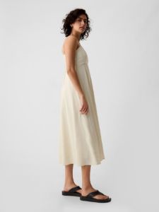 Linen-Blend Midi Dress sold by GAP