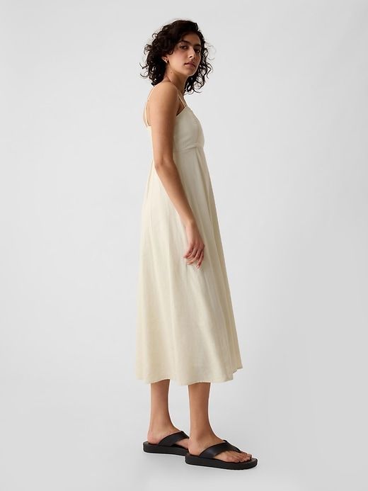 Linen-Blend Midi Dress sold by GAP product image thumbnail 3