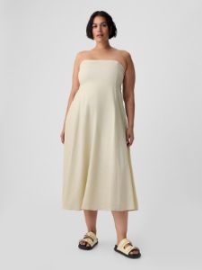 Linen-Blend Midi Dress sold by GAP