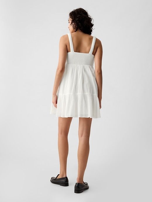 Crinkle Gauze Mini Dress sold by GAP product image thumbnail 2