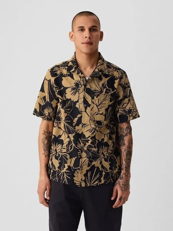 Linen-Cotton Shirt sold by GAP