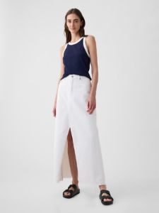 Modern Rib Cropped Halter Top sold by GAP