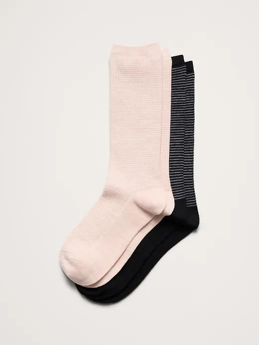 Breathe Merino Sock 2-Pack sold by Banana Republic