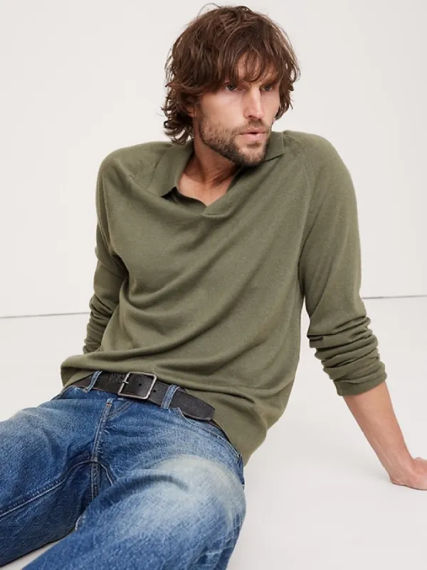 Cashmere-Silk Sweater Polo sold by Banana Republic