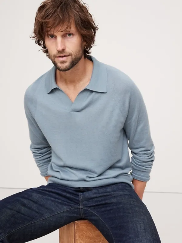 Cashmere-Silk Sweater Polo sold by Banana Republic