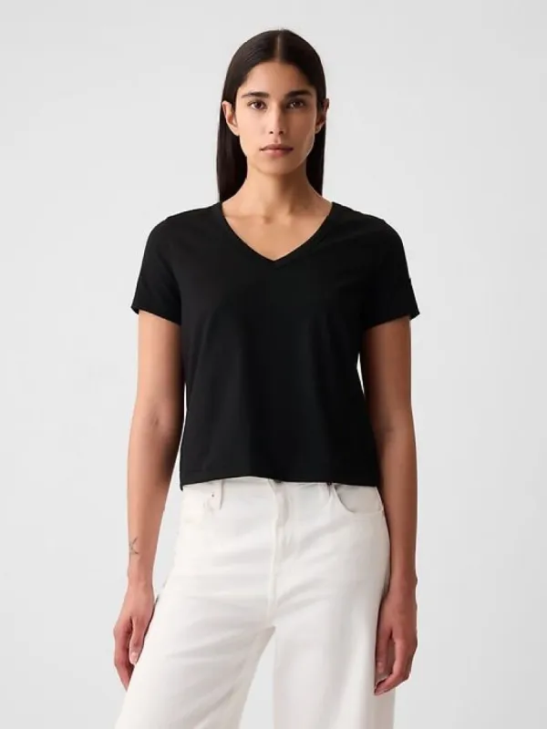 Organic Cotton Vintage Cropped T-Shirt sold by GAP