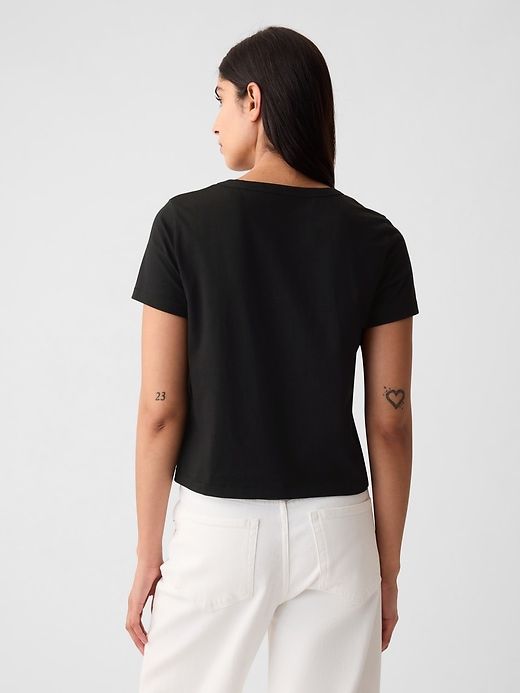 Organic Cotton Vintage Cropped T-Shirt sold by GAP product image thumbnail 2