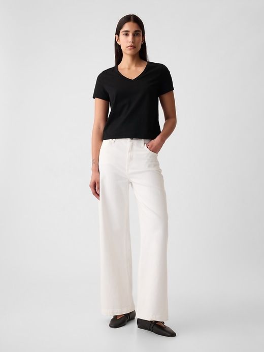 Organic Cotton Vintage Cropped T-Shirt sold by GAP product image thumbnail 3