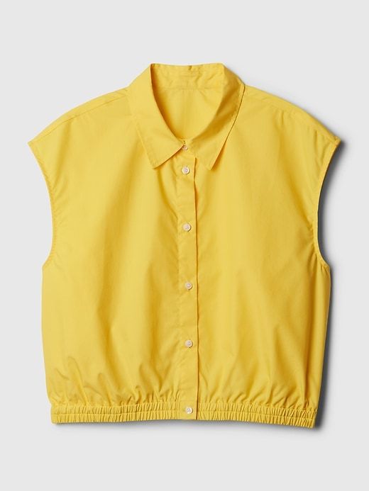 Cropped Poplin Shirt sold by GAP product image thumbnail 5