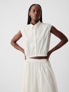 Cropped Poplin Shirt sold by GAP