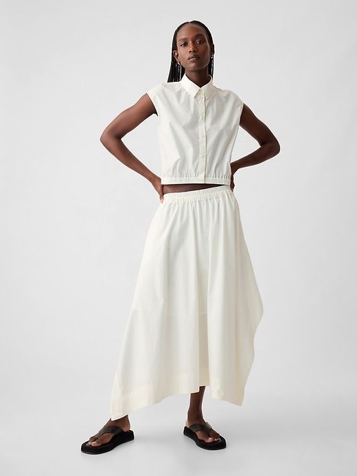 Handkerchief Hem Midi Skirt sold by GAP product image thumbnail 3